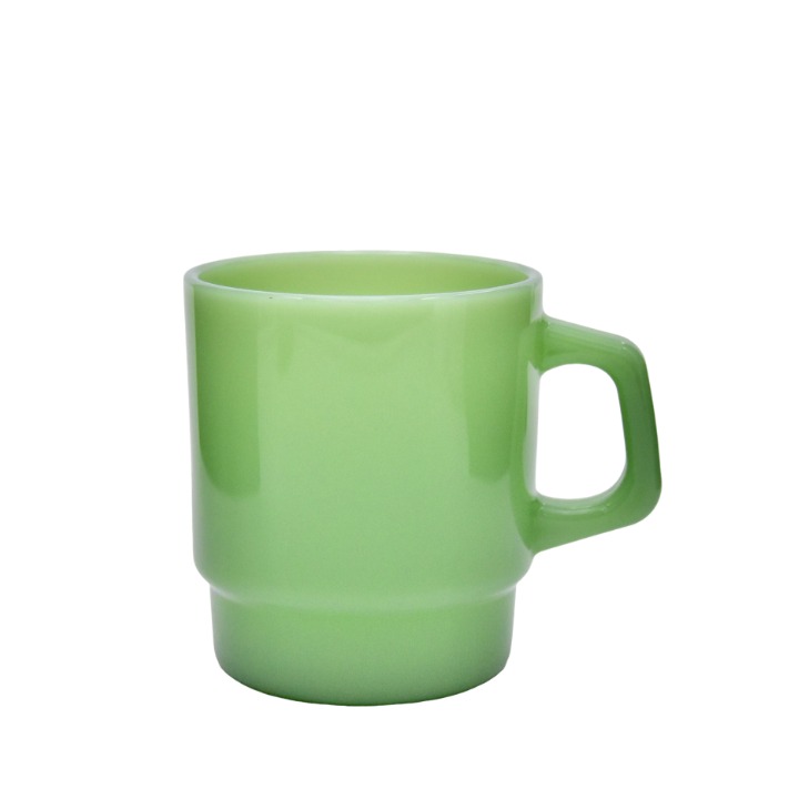 Taza de café de cristal de jade 13.5oz