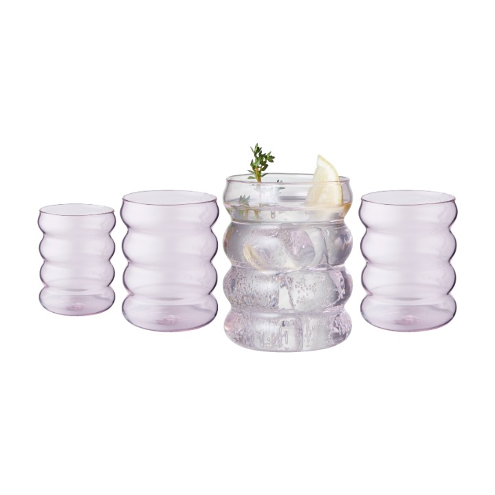 350ml 4pcs barosilicate verre ensemble
