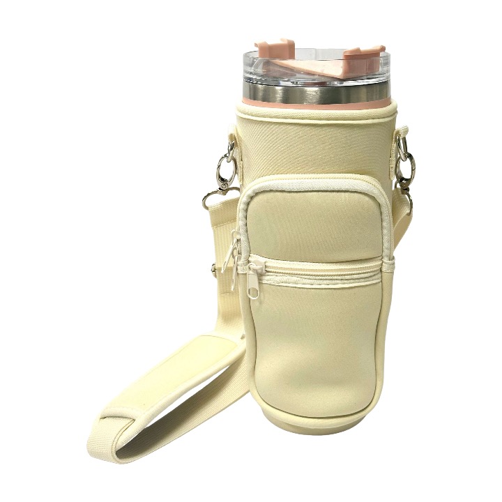 Sac porte-bouteille en néoprène 30 oz avec bandoulière réglable