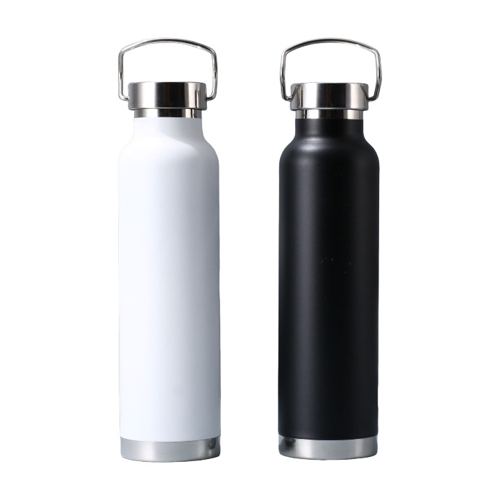22oz botella de agua aislada de vacío con mango de carga