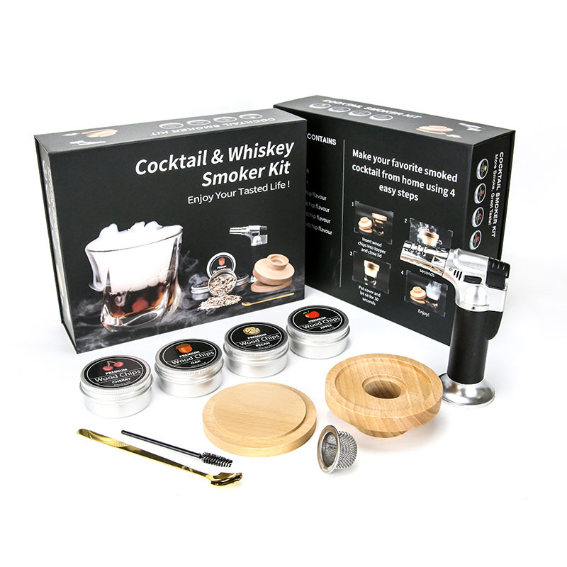 Cocktail Smoker Kit Gift Color Box Set