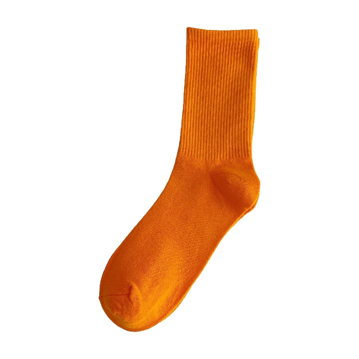 Chaussettes en coton brodée