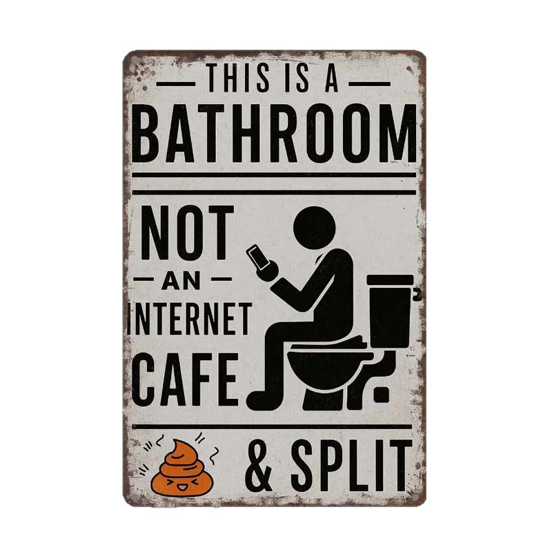 15 X 18in Iron Metal Wall Decor Durable Tin Sign