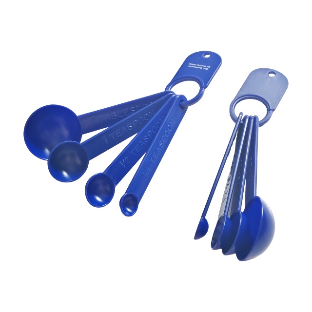 4pcs juego de cuchara de medición de plástico