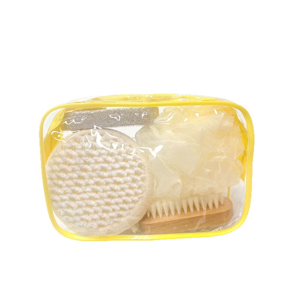Set cadeau de bain & douche 4 pièces avec pochette étanche