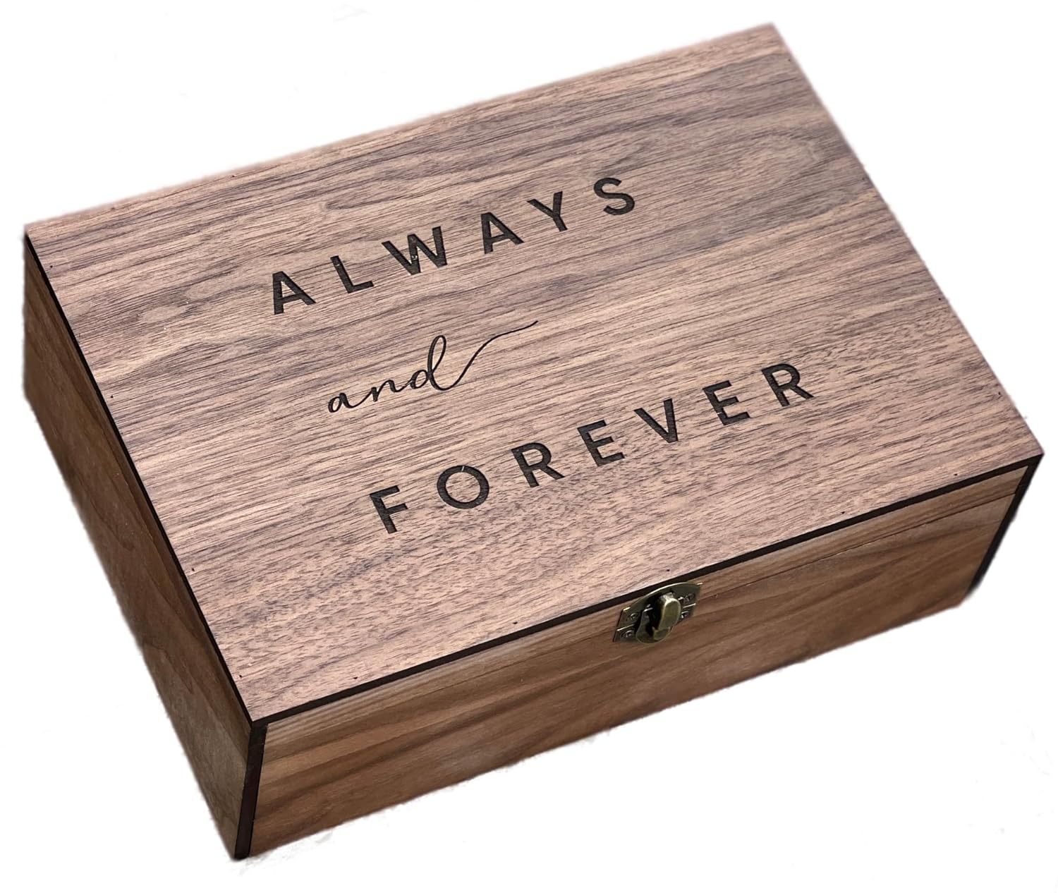 Caja de madera con tapa