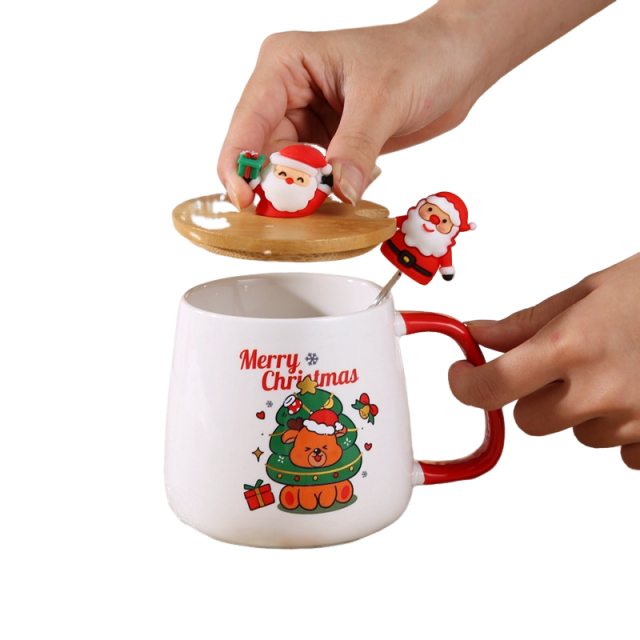 13 oz navidad santa claus mug