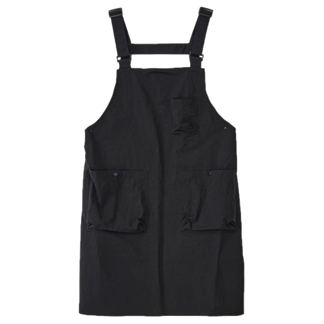 Delantal de bib ajustable con bolsillo