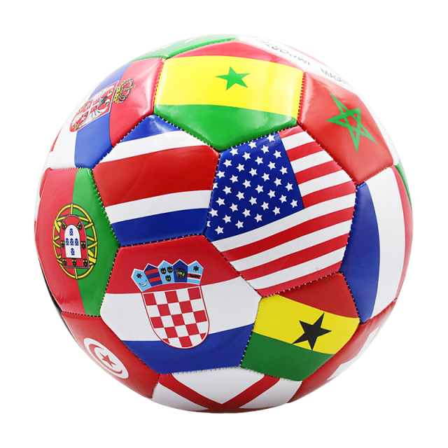 Tamaño 5 mundial banderas bola de fútbol