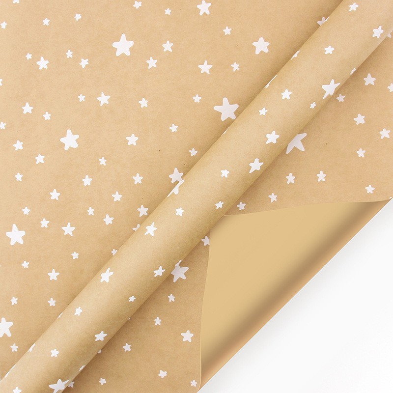 80gsm kraft regalo papel envolvente