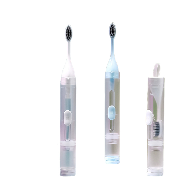Brosse à dents voyage avec contenant dentifrice