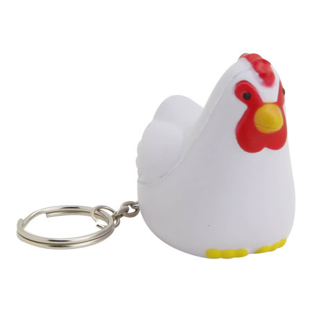 Llavero de alivio del estrés del pollo