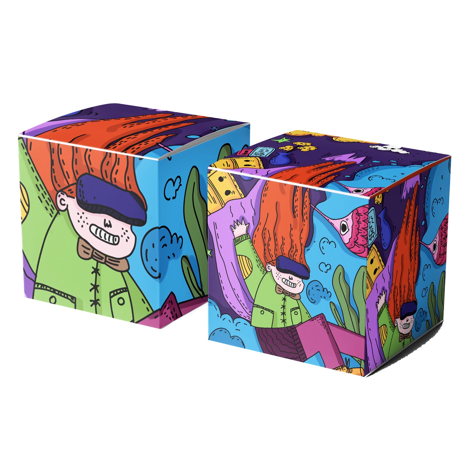 Caja de embalaje cuadrado de 1,88 pulgadas