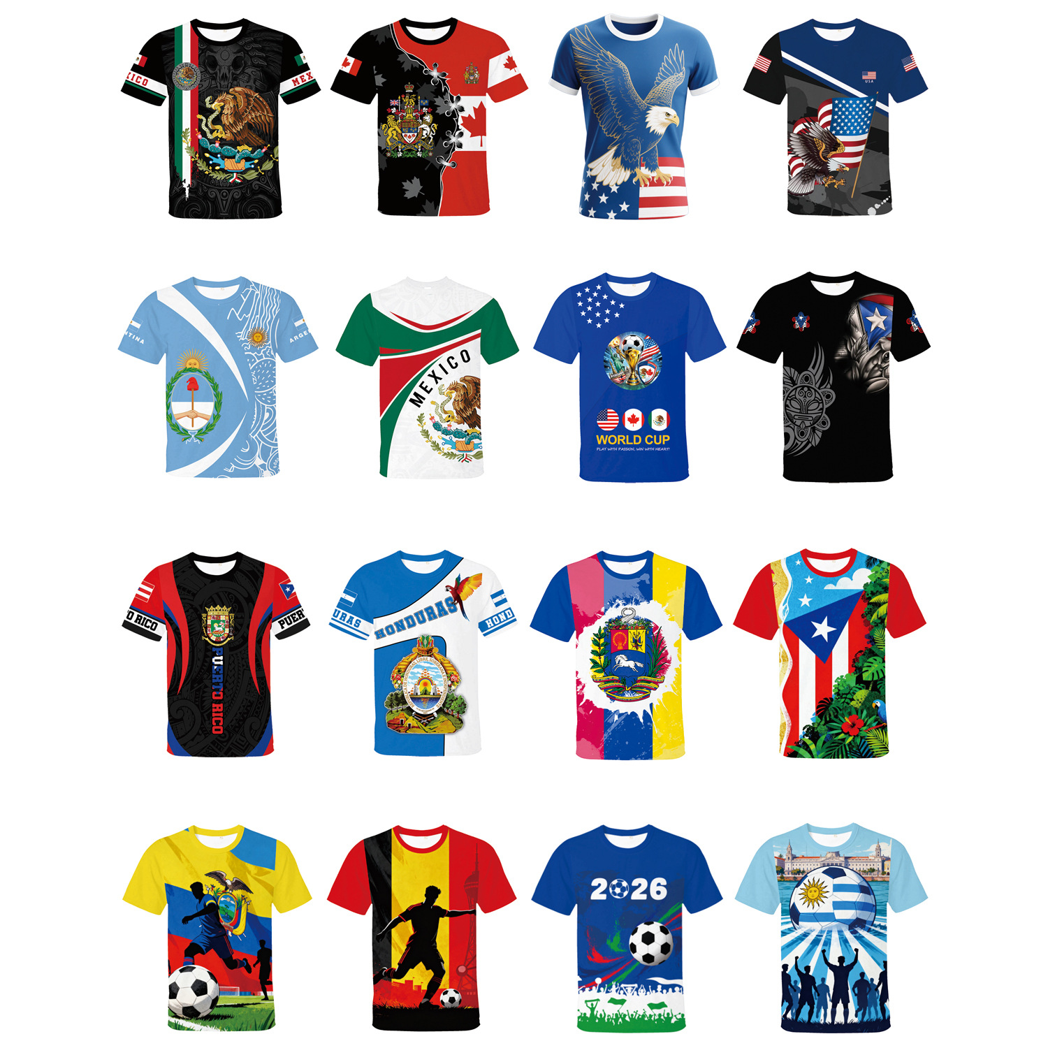 T-shirt d'encouragement coupe du monde