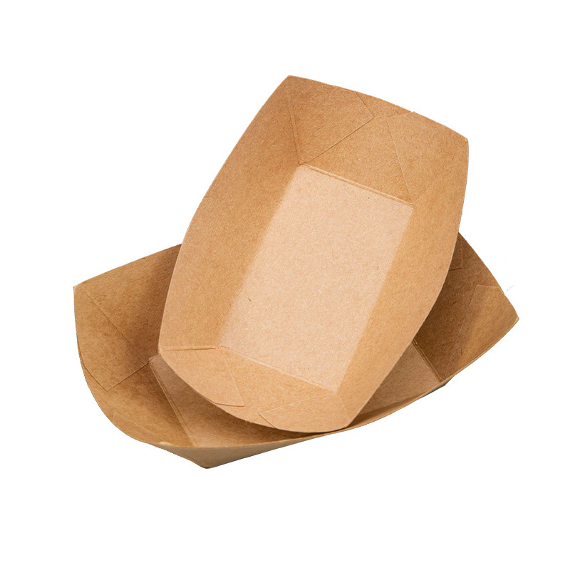 Kraft papel barco bandeja