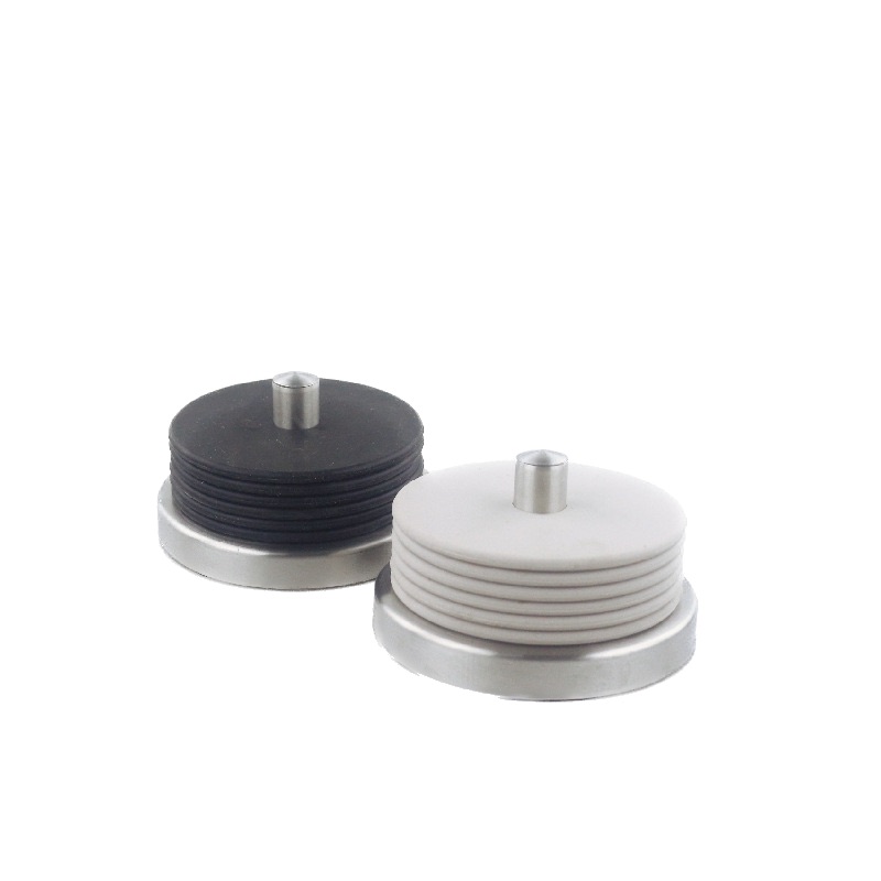 6 pcs de sous-verre en silicone avec base en métal