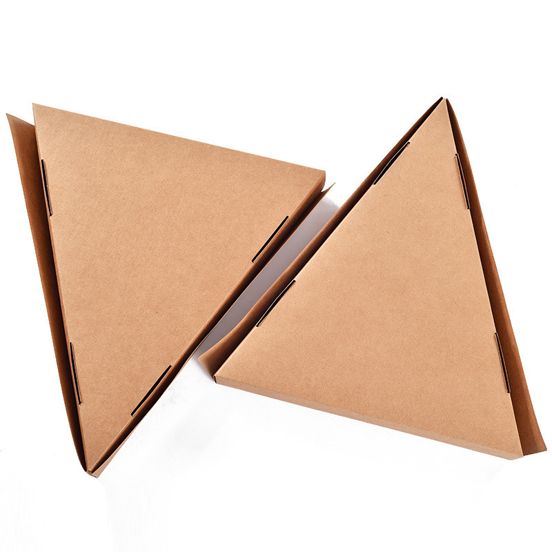 Boîte à pizza en papier kraft simple tranche