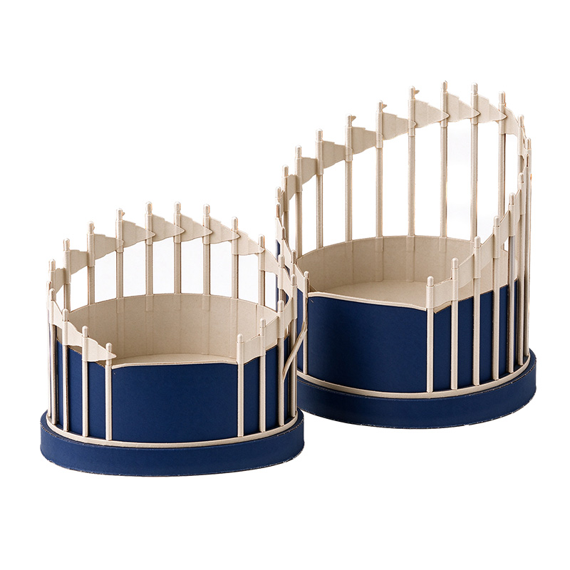 Stadium Shaped Paper Food Container