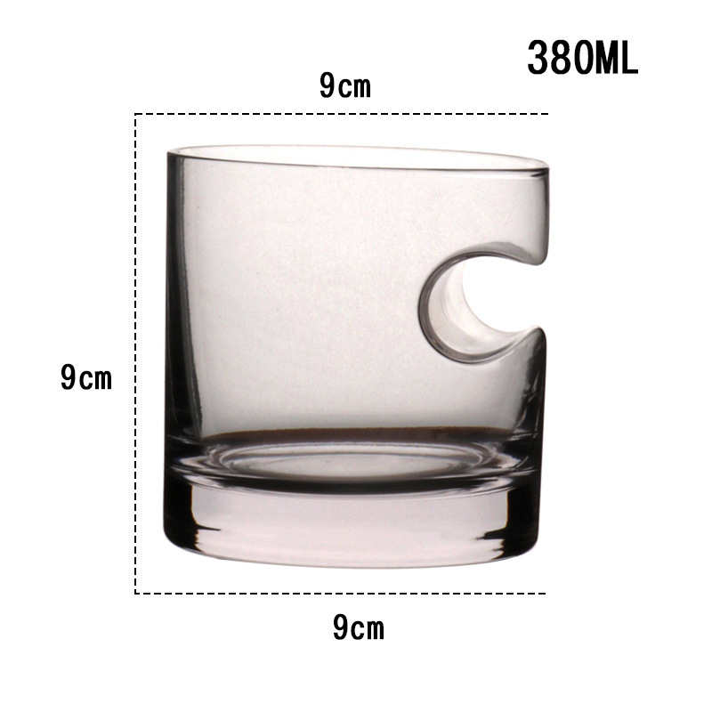 Verre à whisky avec porte cigare