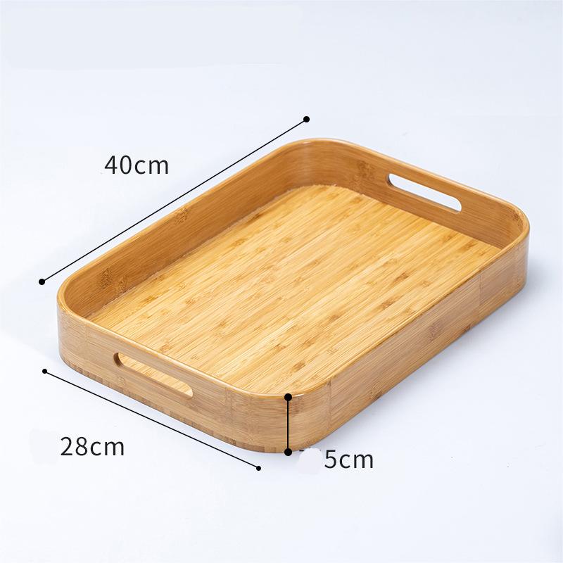 Plateau en bambou moyen