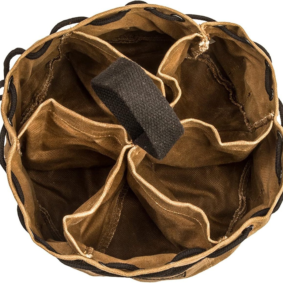 Bolsa de organizador de herramientas compactas de tela depilada