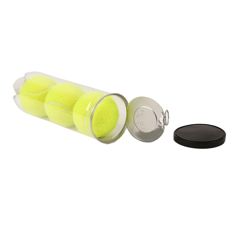 Bolas de tenis amarillas de 3 paquetes con manga