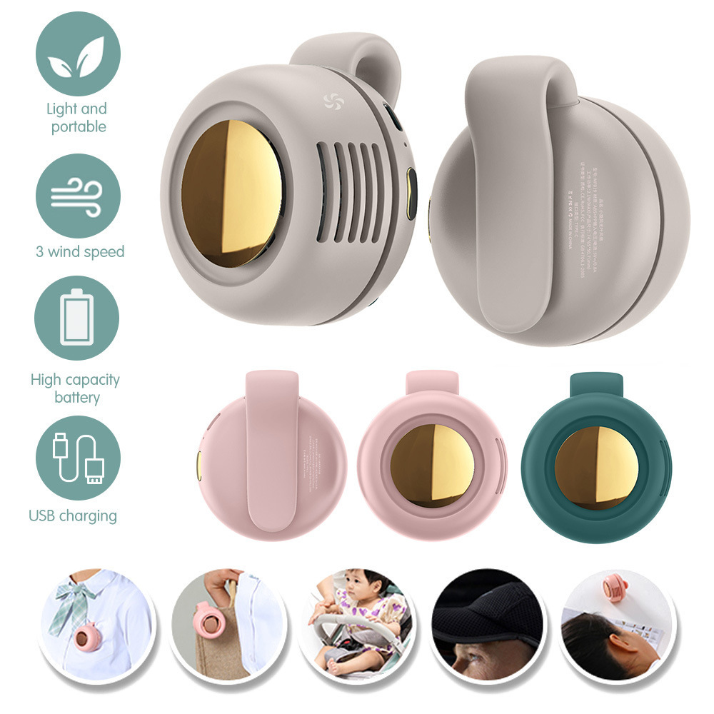Clip de ventilador portátil silencioso mini sin cuchillas en
