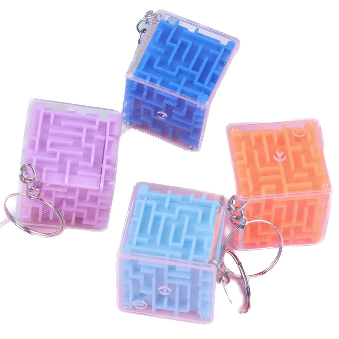 Pendentif de puzzle 3d cubique labyrinthe