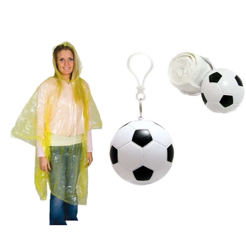 Couverture de soleil et de pluie jetables en forme de football portable pour t