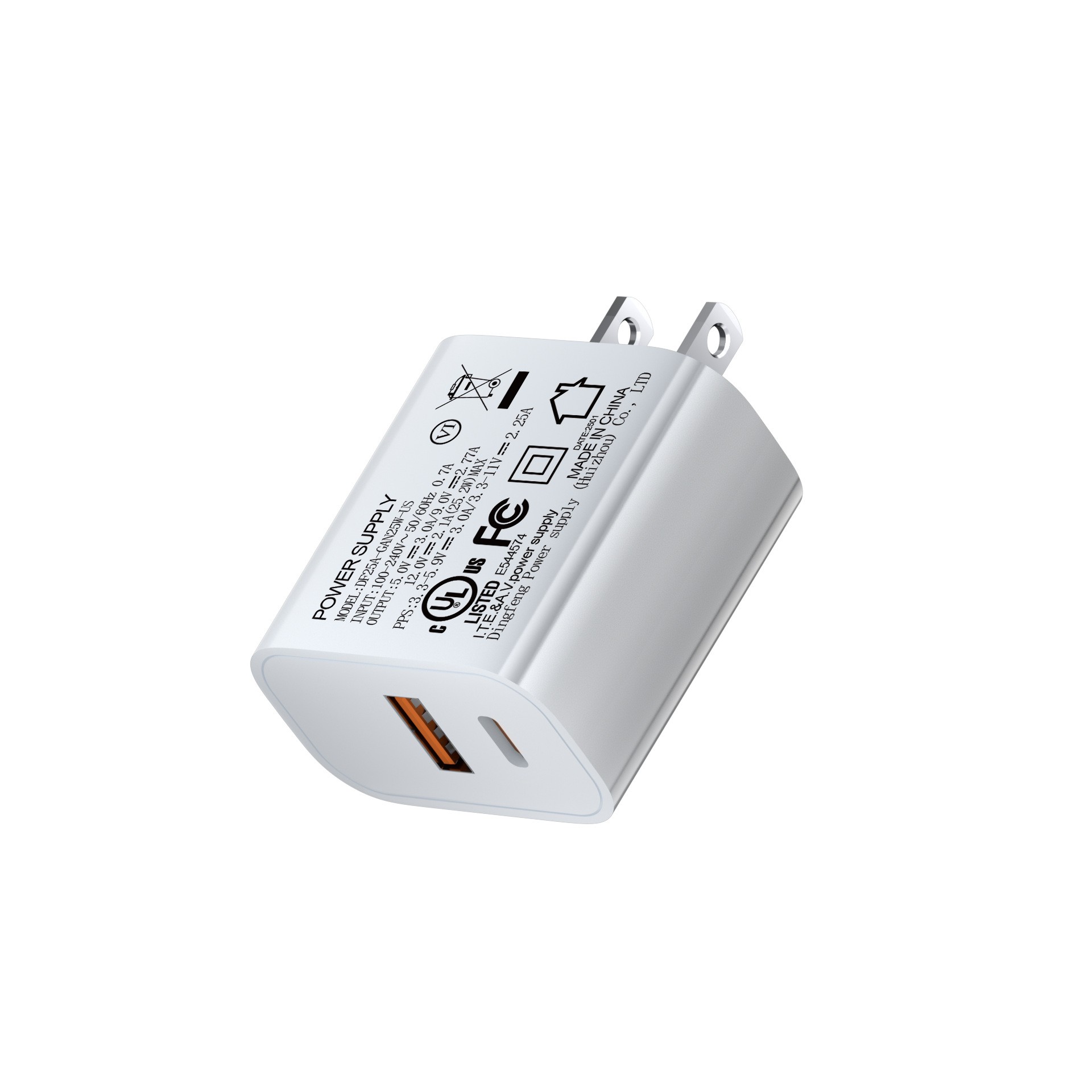 Us Wall Charger With A And C Connectors
