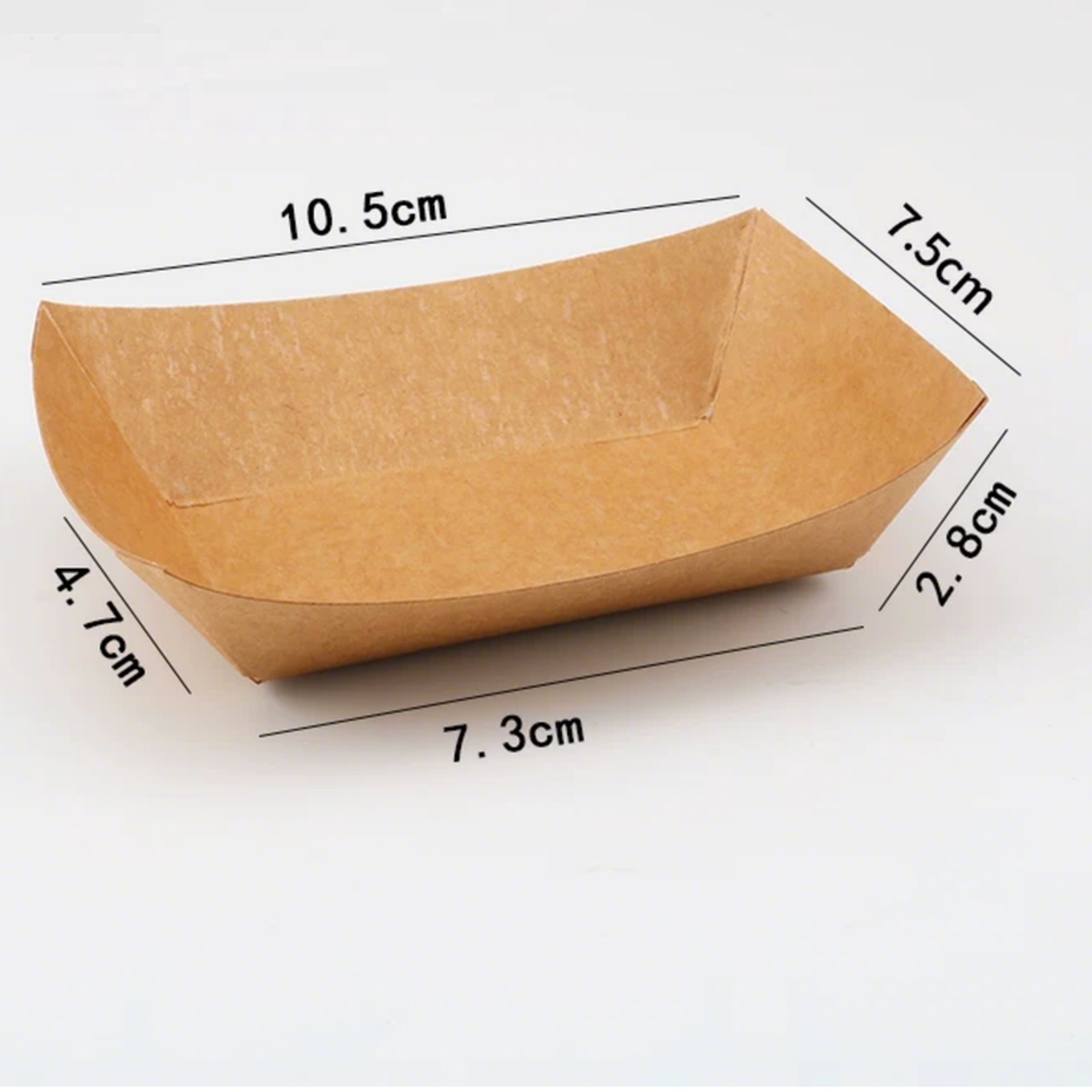 Disposable plastic coated paper takeout packaging box