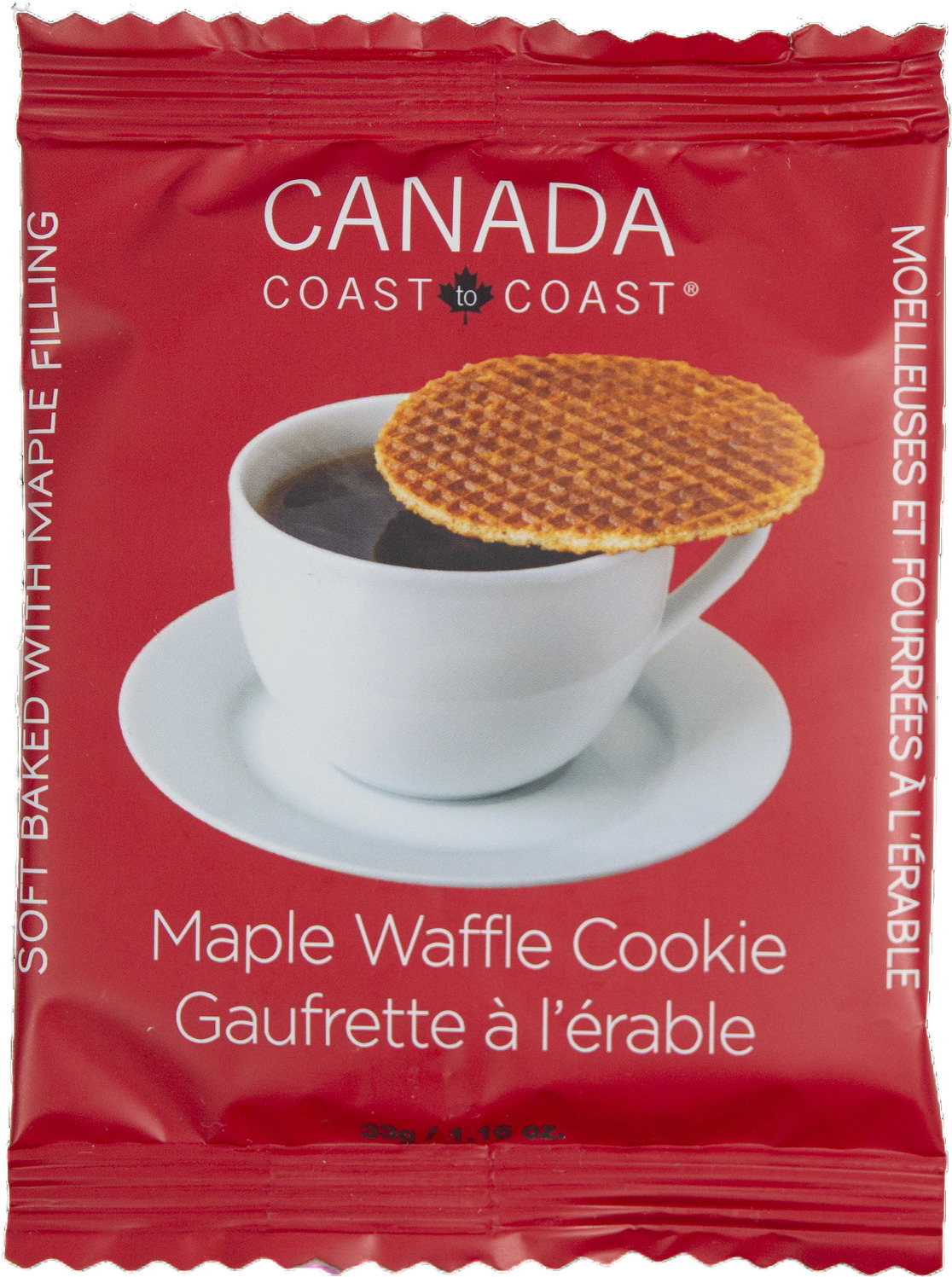 Canadian maple waffle cookie