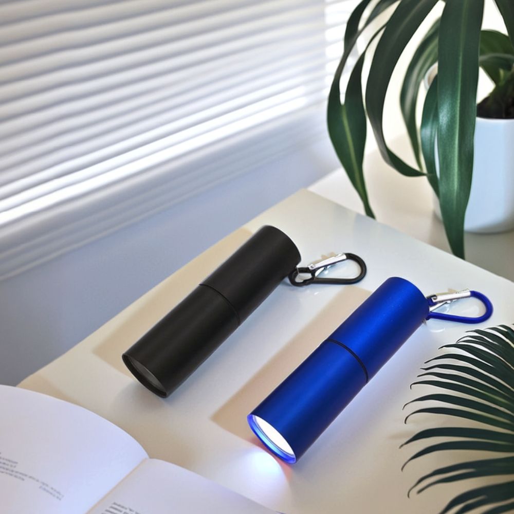 Cob led lampe de poche avec mousqueton