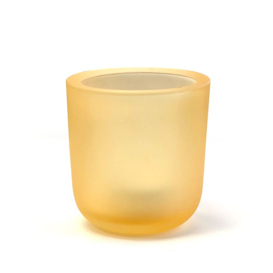 Soporte de vela de vidrio moderno