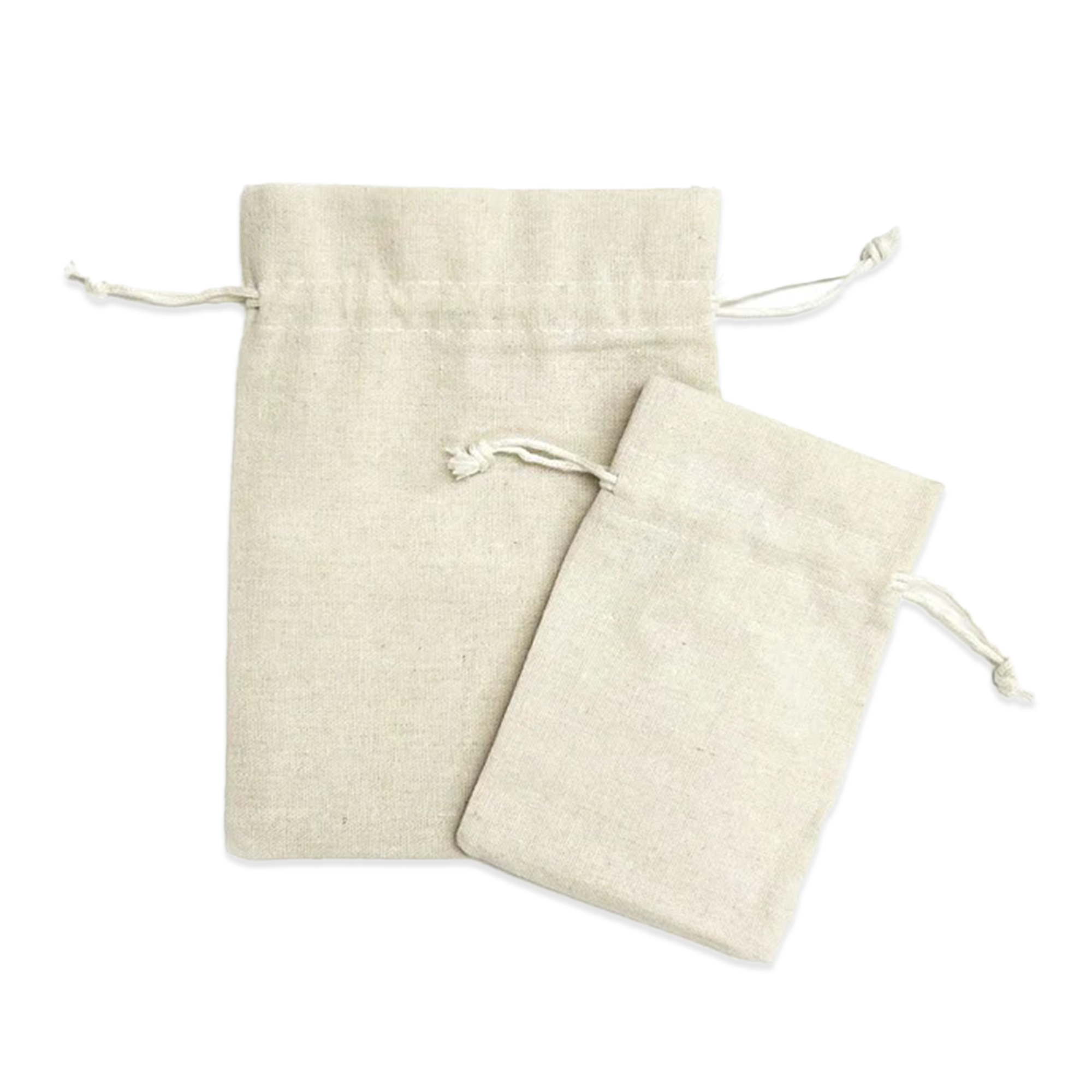 Sac à cordon en coton 6 x 8 po