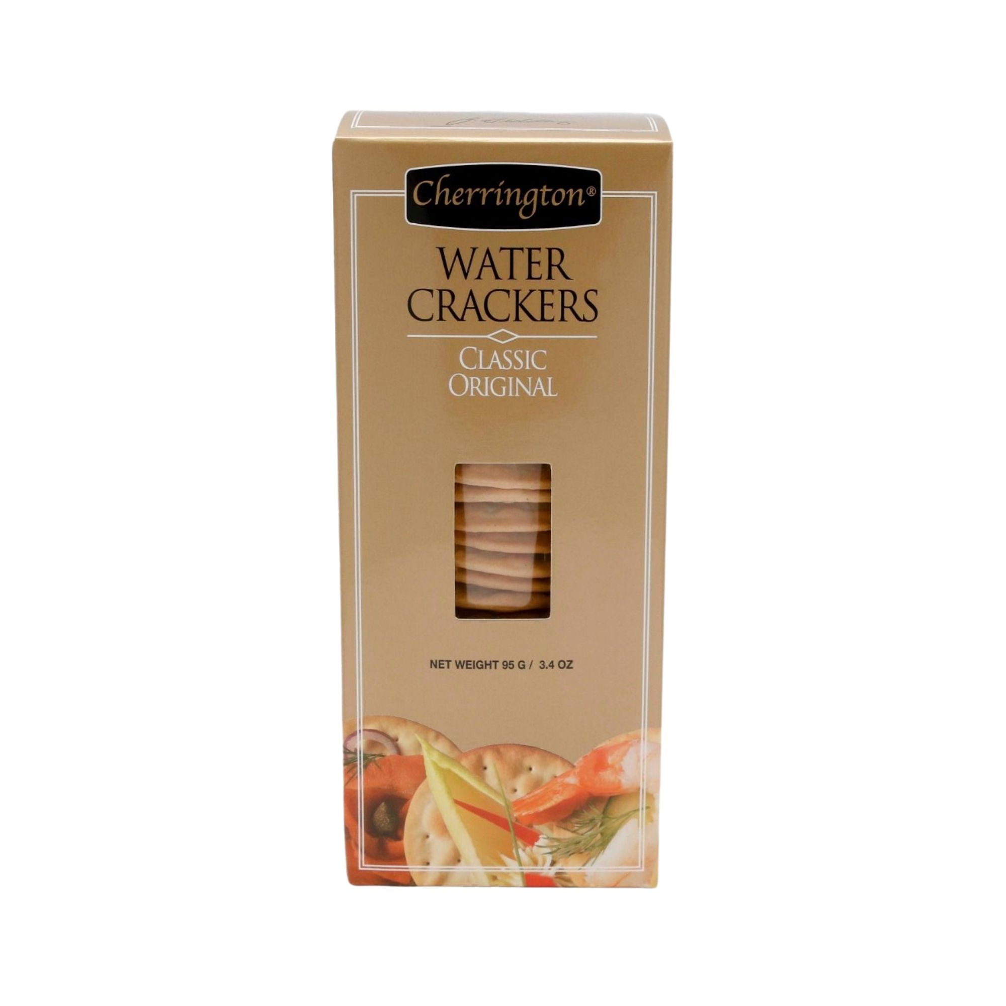 Cherrington galletas de agua clásica - oro 95g
