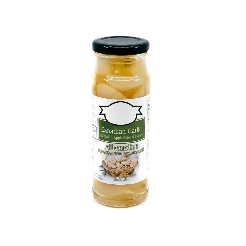 Ajo canadiano picado en sidra de manzana & miel