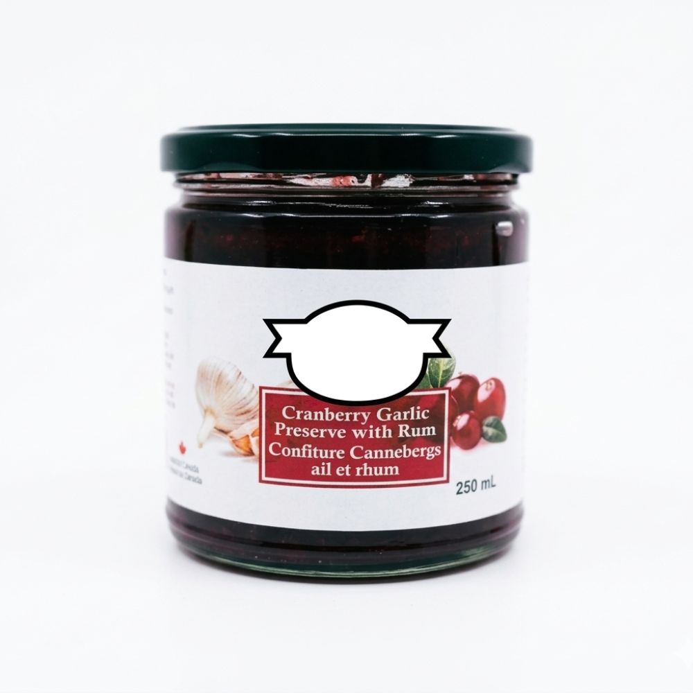 Conserva de ajo de arándanos con ron