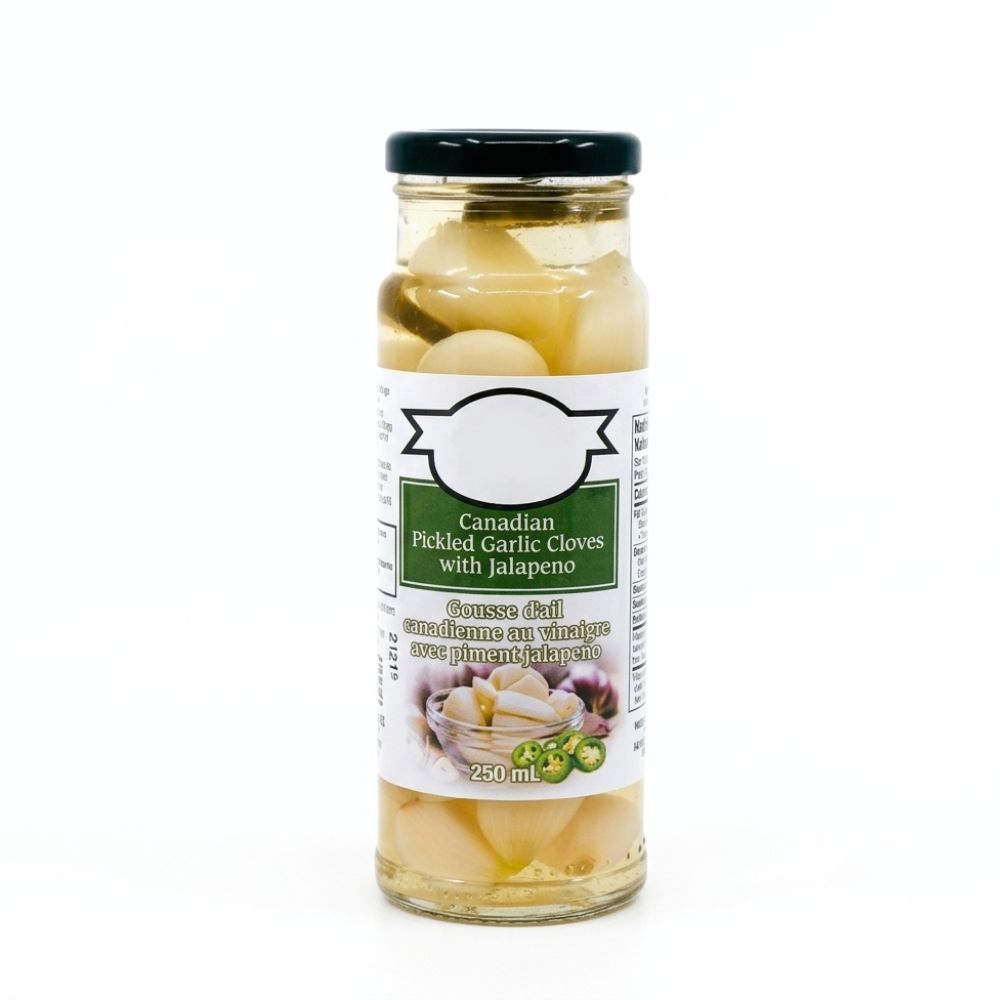 Coágulos de ajo picado canadiano con jalapeno