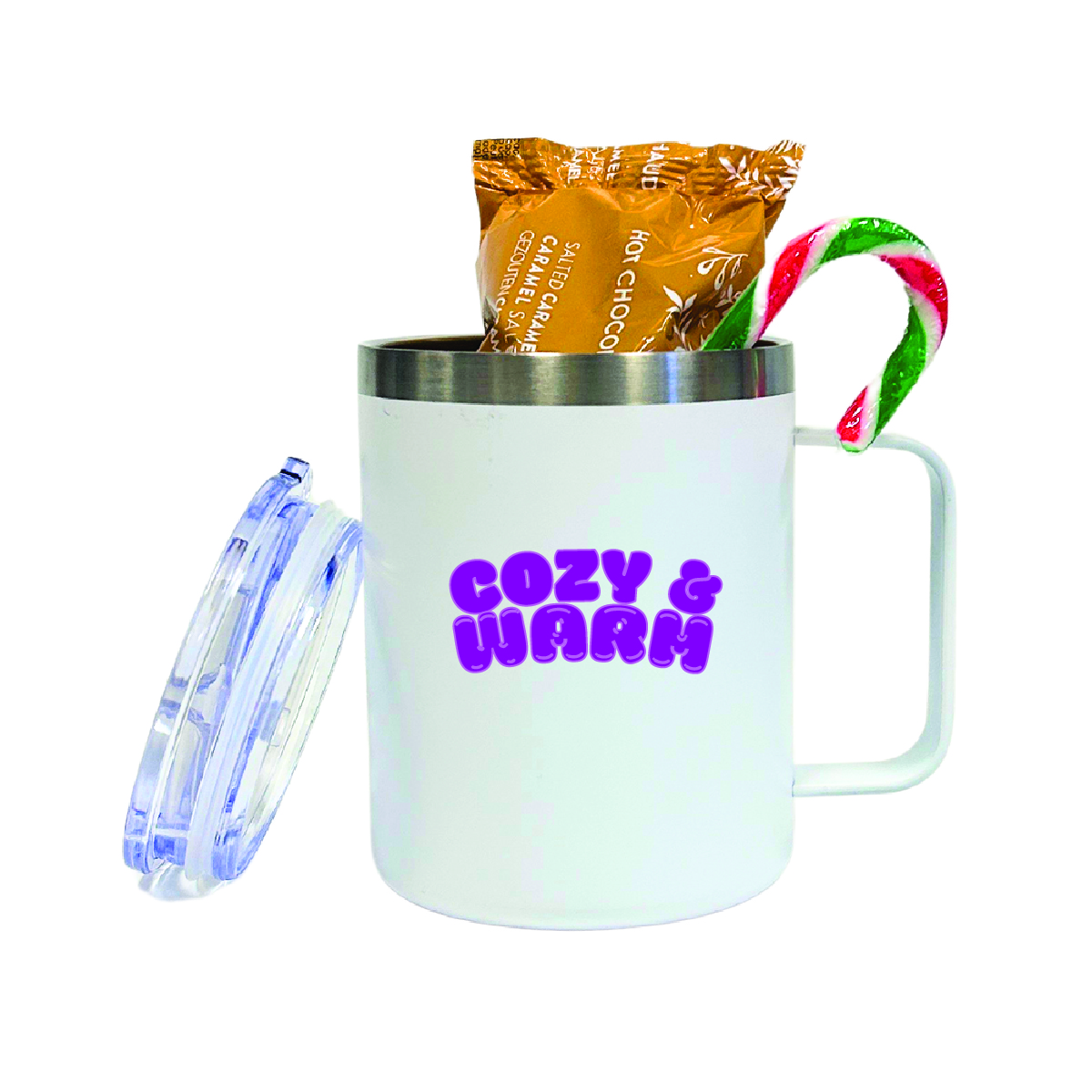 Caliente choco de acero inoxidable mug duo