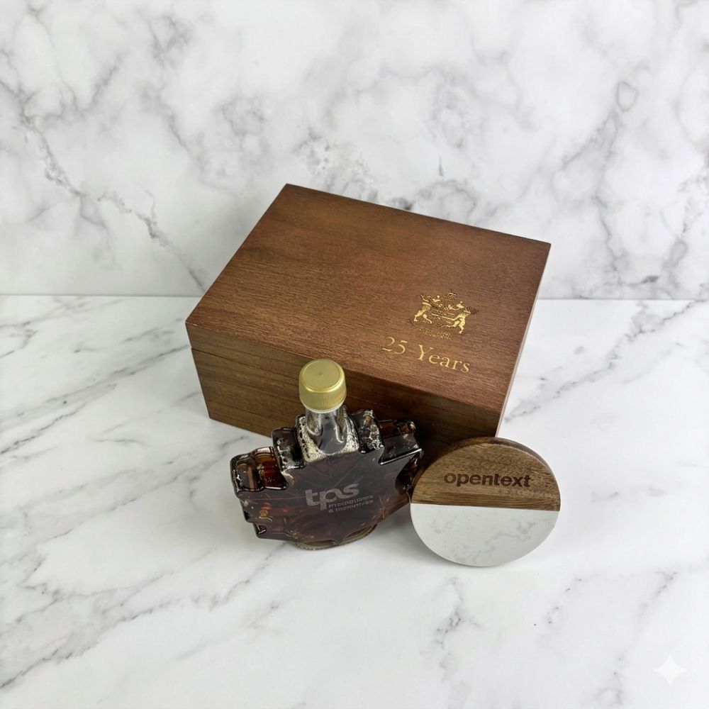 Coffret cadeau de luxe en érable canadien