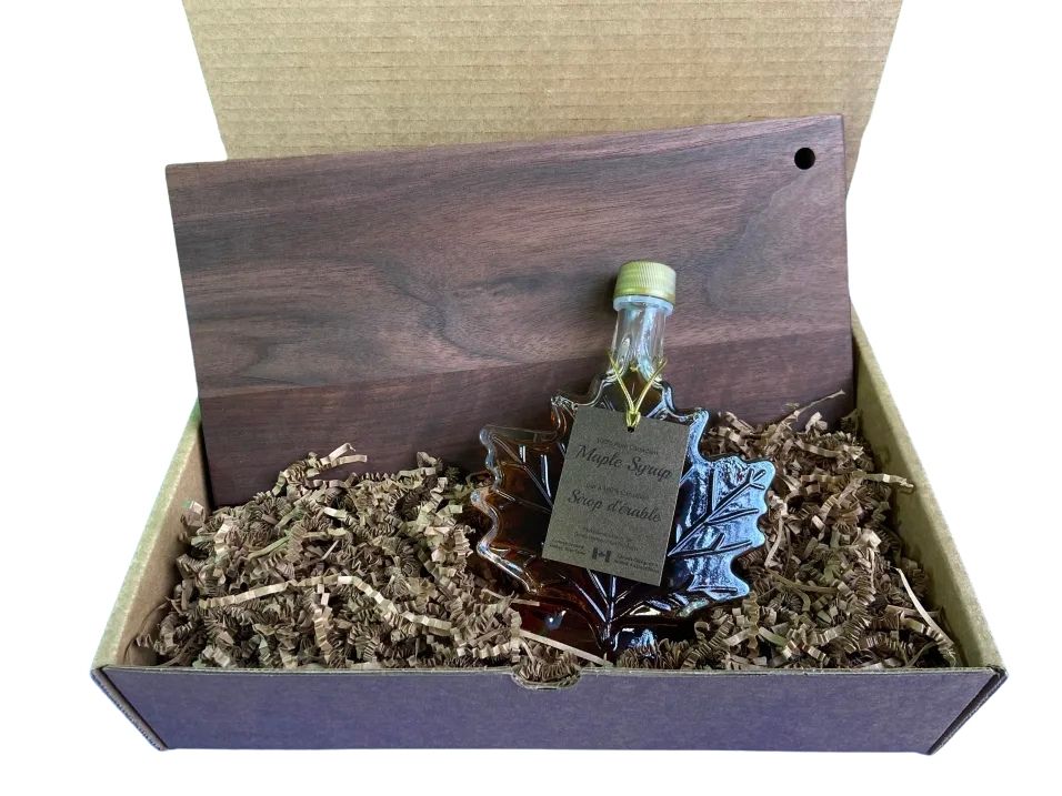 Planche à découper de luxe et sirop d'érable