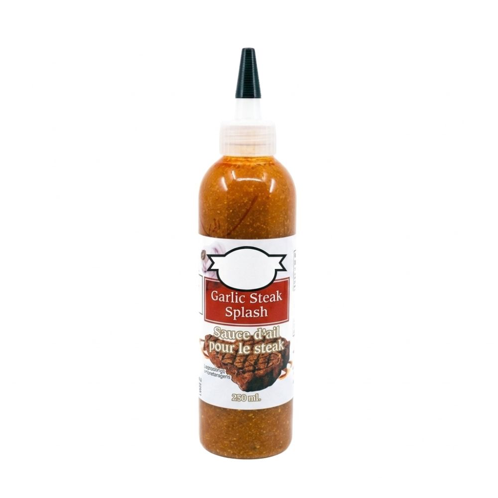 Salpicadura de bistec de ajo
