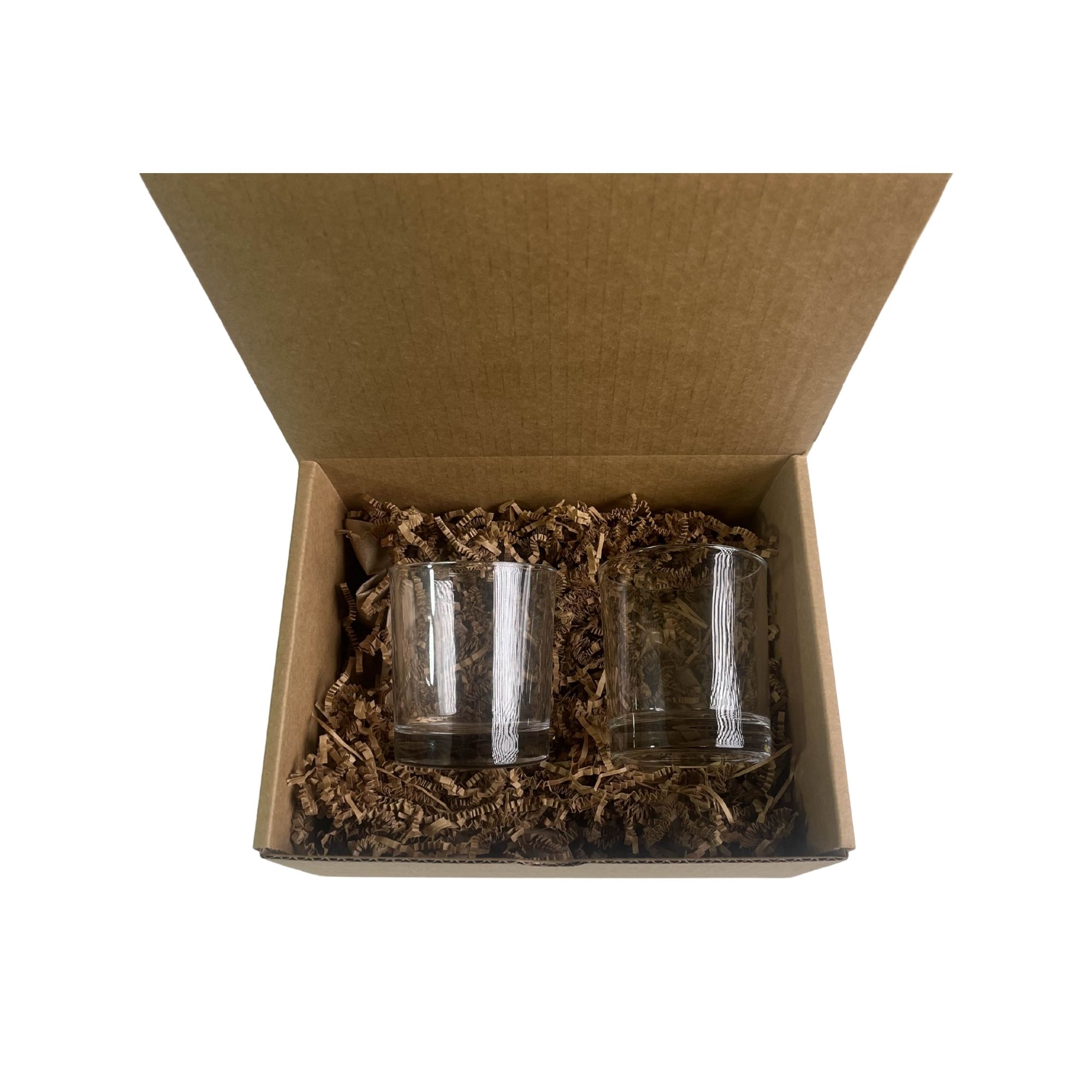 Set clásico de vidrio de whisky (2 piezas)