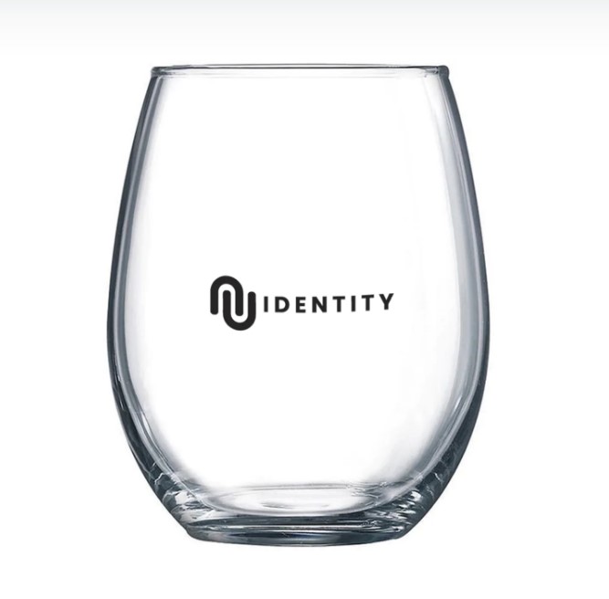 Verre de vin sans tige de 12 oz