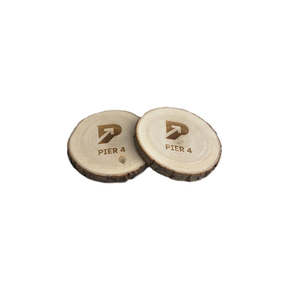 Conjunto natural de madera (conjunto de 2)
