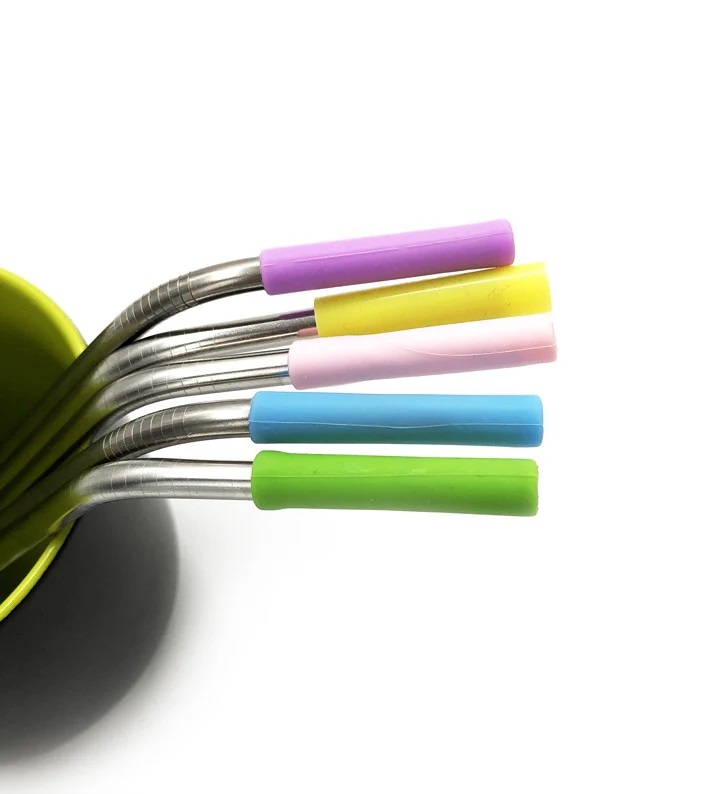 Conseil en silicone pour paille en acier inoxydable