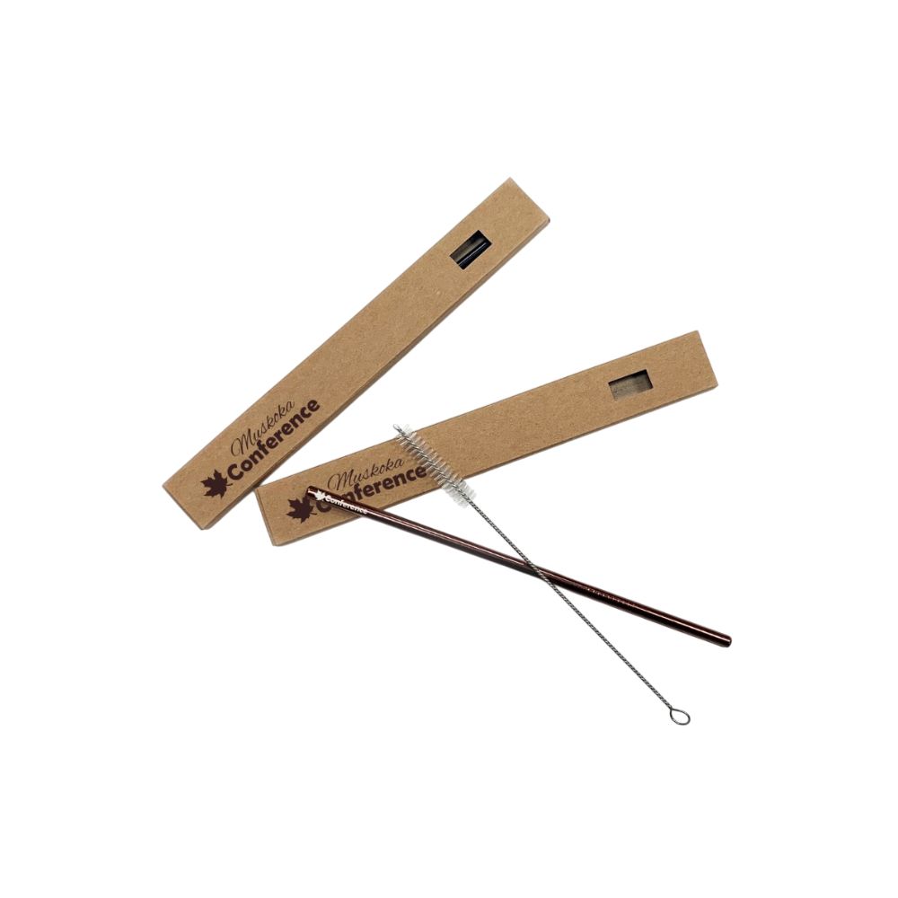 Ensemble de paille et brosse unicolore