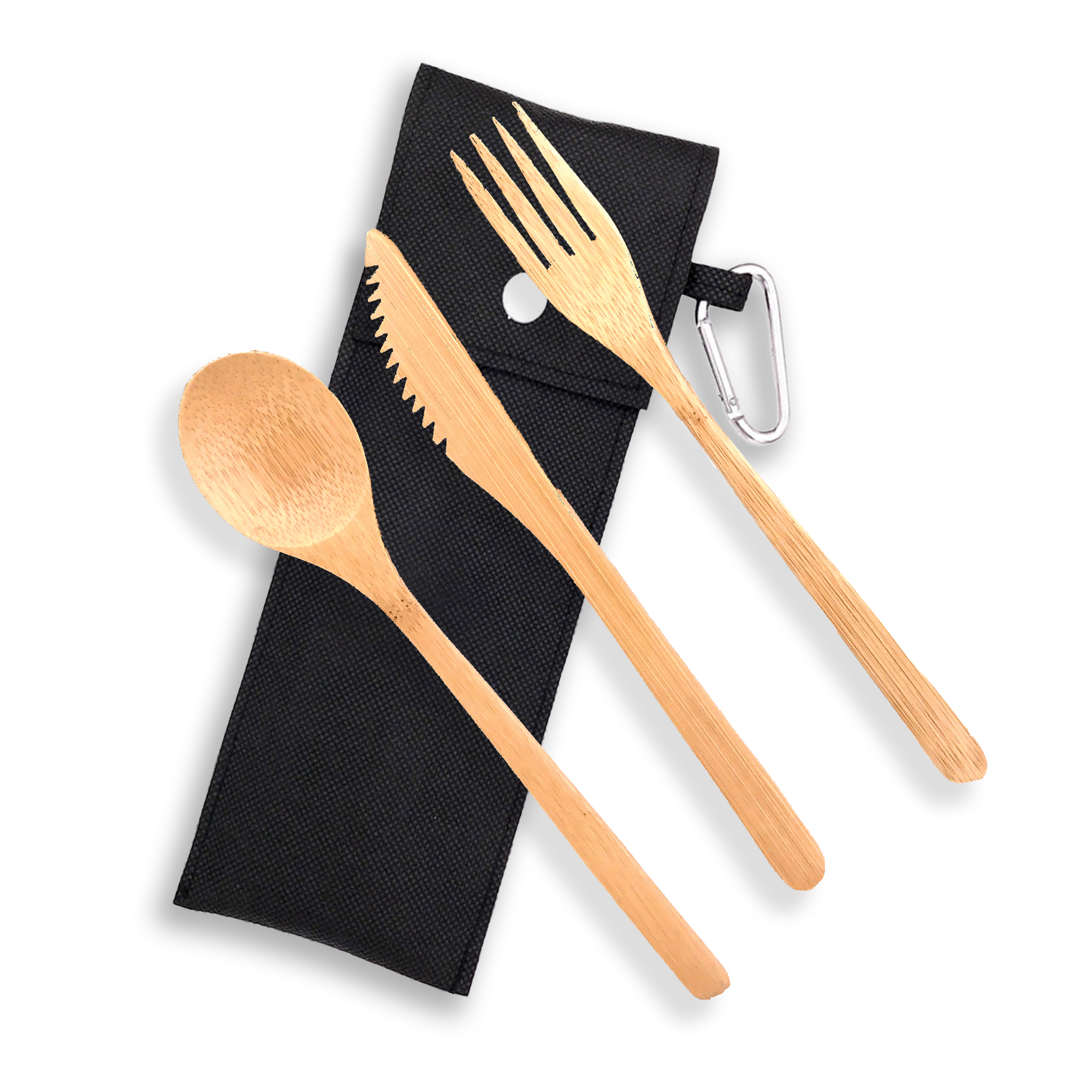 Set de cubierto ecológico con bolsa