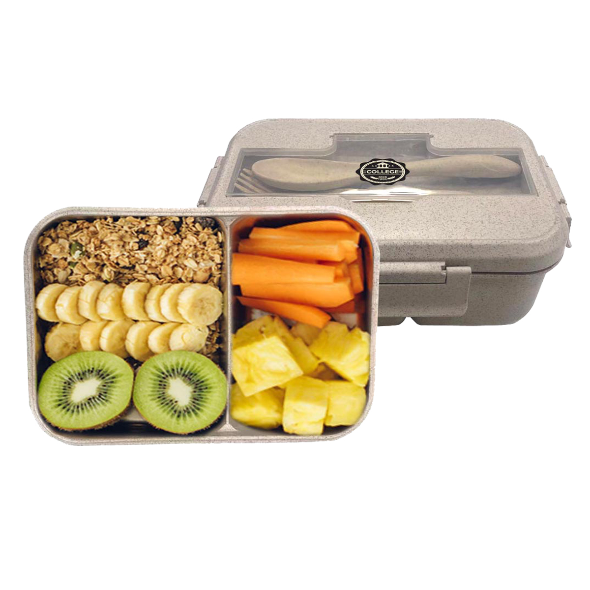 Caja de almuerzo de paja de trigo seguro microondas